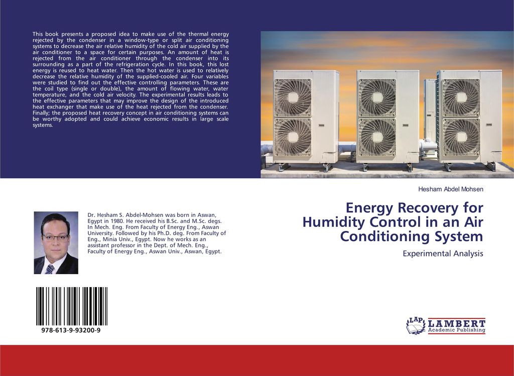 Energy Recovery for Humidity Control in an Air Conditioning System