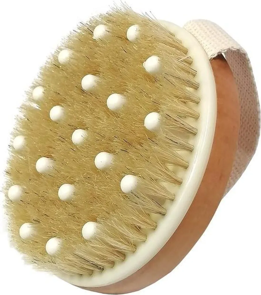 Brosse corps poils naturels contre les jambes lourdes et poils incarnés