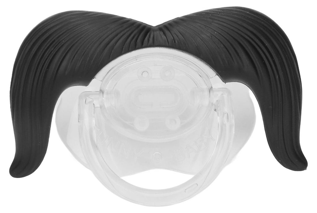 Lustiger Schnuller für Babys, langer Bart, weiches Silikon, für Säuglinge, zum Kauen, kieferorthopädisches Werkzeug