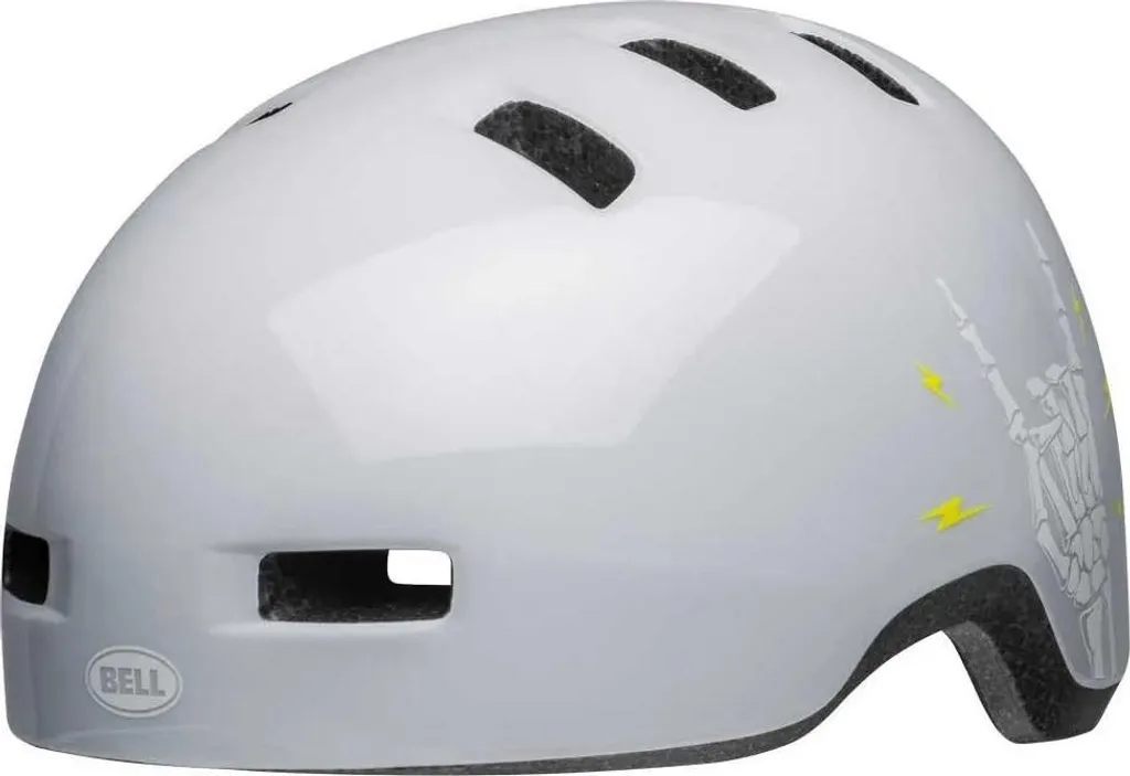 Casque Junior Bell Lil Ripper Blanc One Size pour Enfants et Bébés