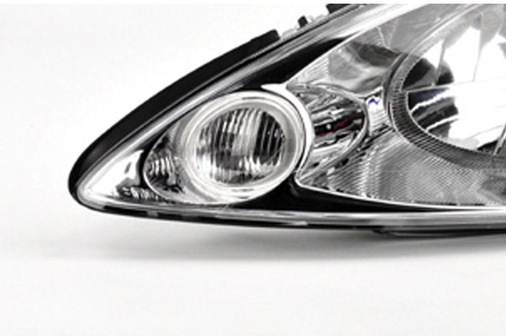 Johns Set Fari Alogeni Completo Per Ford Ka 2009 (02/09-) Con Lampadine H4, Motore Livellamento E Freccia Integrata, Sinistro E Destro