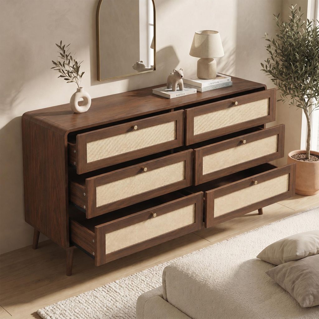 STILVORA Kommode mit 6 Schubladen und 120 cm Breite, Produktbild 
