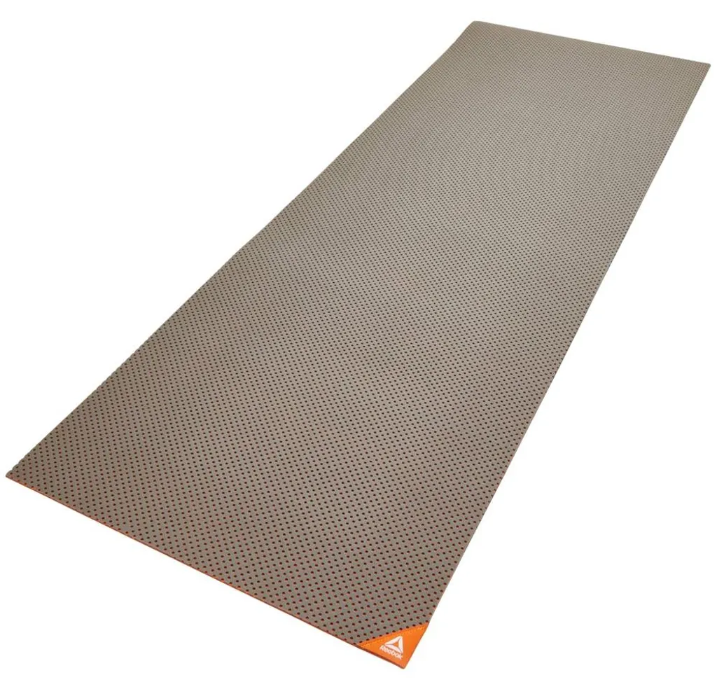 Reebok Tapis de Yoga PP325 Orange et Gris - Tapis Fitness Antidérapant