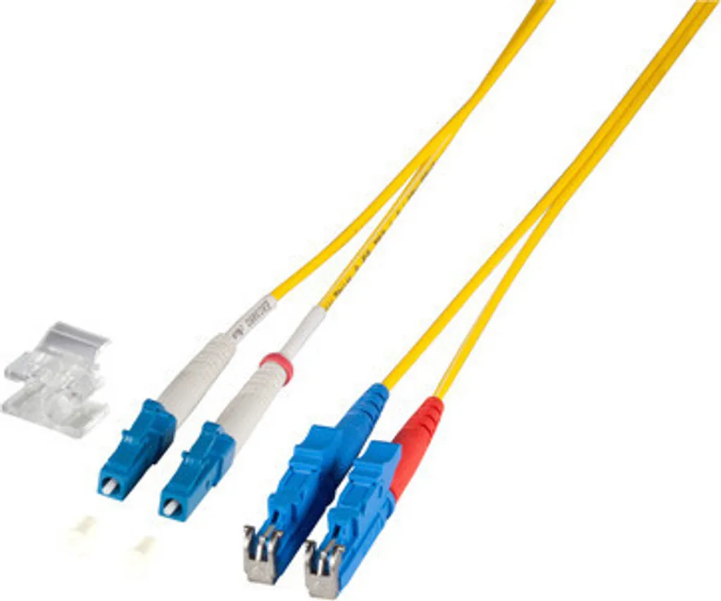 Jarretière Optique Monomode OS2 LC vers E2000 Duplex LSZH 1m EFB Elektronik
