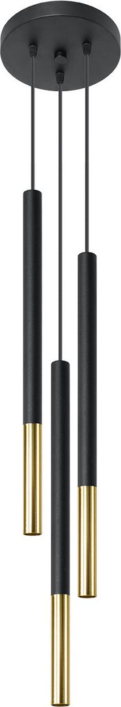 Závěsné stropní svítidlo Tuba 3x G9 Tubular Overhang Black Obrázek produktu 
