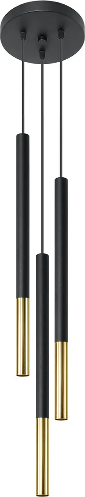 Sollux MOZAICA 3P Lampada Design Nero Oro - Eleganza per la tua Casa