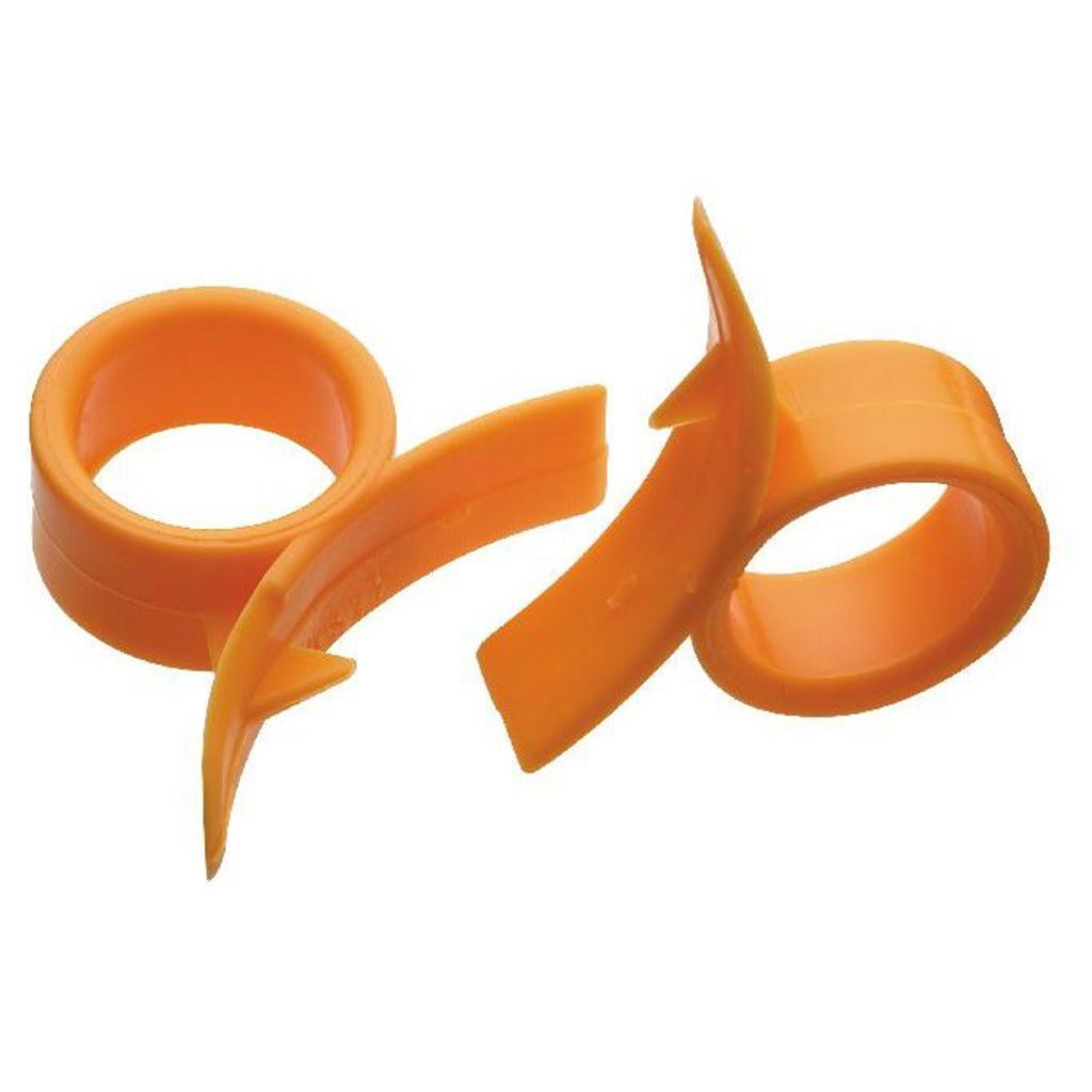 Kitchen Craft - Peelers de Orange (2 Stück), Farbe Orange