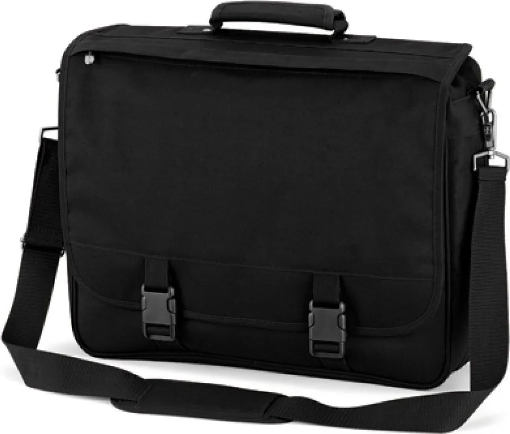 Quadra QD65 Borsa Tracolla Professionale - Cartella Documenti Ufficio Nera