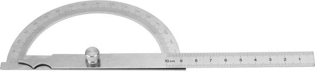 Winkelmesser aus Edelstahl (0-180 Grad), Goniometer, Winkelmesser, 15 cm Lineal (120 x 150 mm)