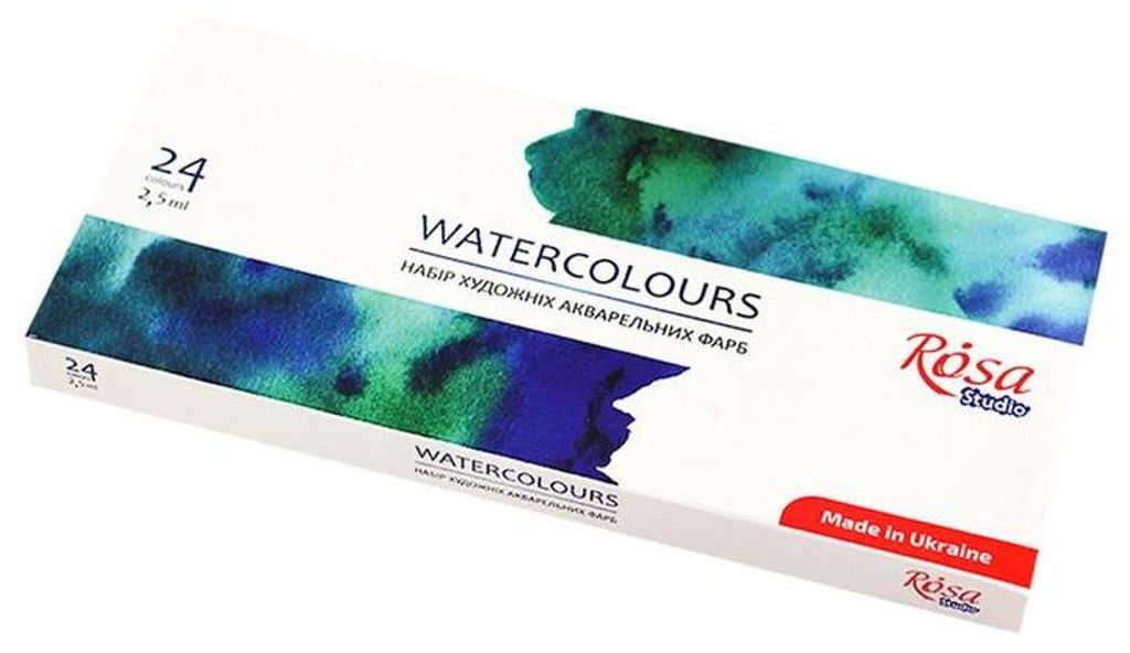 Satz Aquarellfarben, ROSA STUDIO, 24x2,5ml, volle Töpfe, Produktbild 
