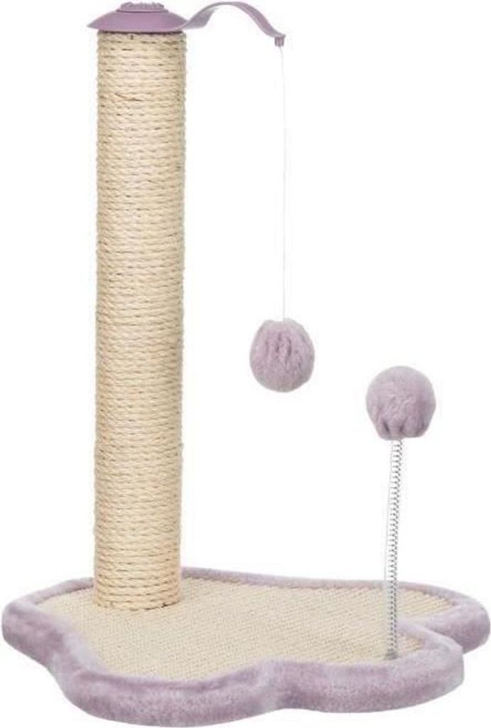 Kratzbaum für Kätzchen TRIXIE Junior, mit Pfosten, 50 cm, Sisal, Natur und Mauve