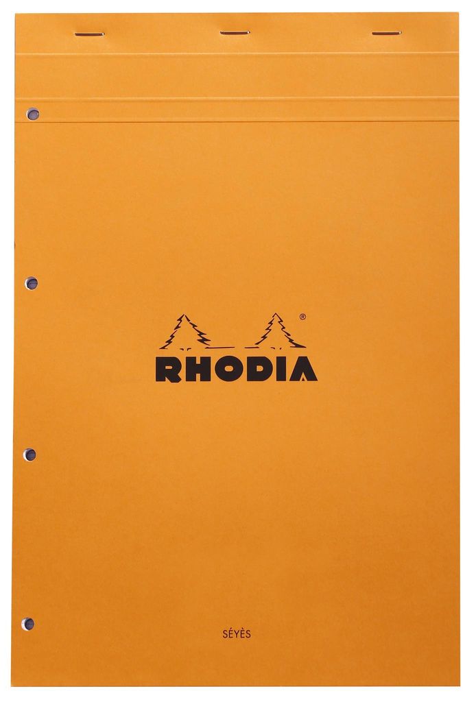 RHODIA Notizblock No. 20 DIN A4+ franz. Lineatur orange Produktbild 