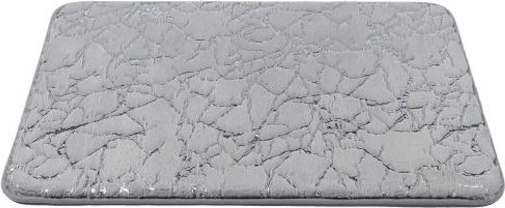 Tapis de bain Rabbit Shine gris 60x100 cm - Sortie de douche ultra douce