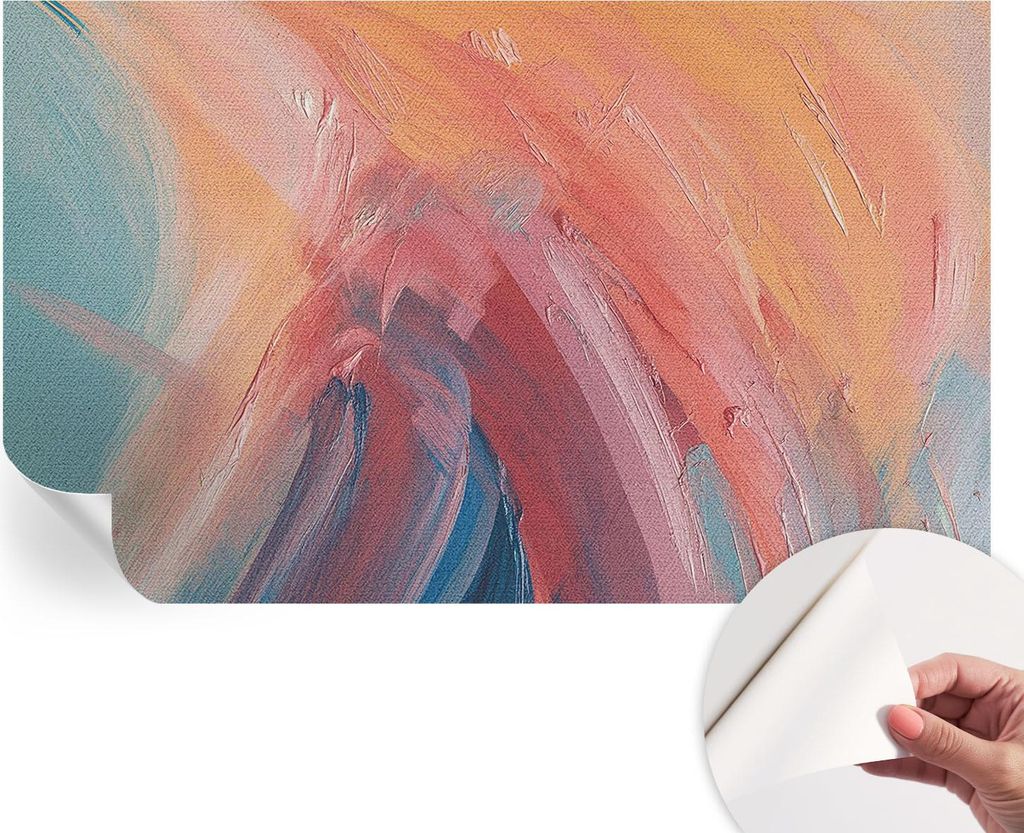 Selbstklebende Wandtapete - Dekorative Tapete für Wohnzimmer - Klebefolie für Wandbilder - Tapetenfolie für Wanddekoration - 416x254 - Farbenfro...