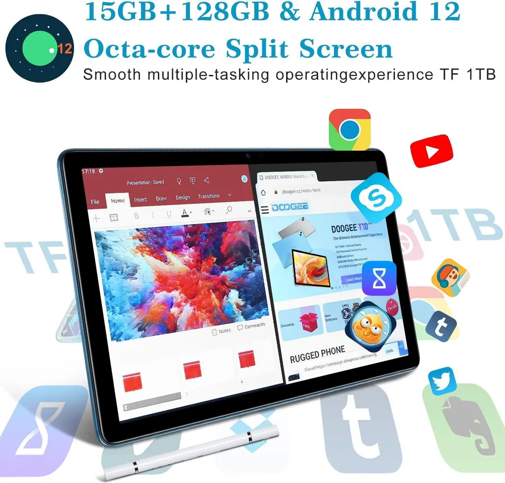 Tablette Android 10 pouces DOOGEE T10 idéale pour Travail et Loisirs - 2