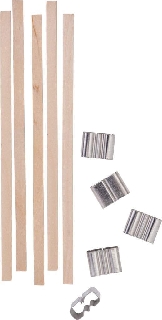 Holzdochte mit Halter 5 mm, 5 Stück