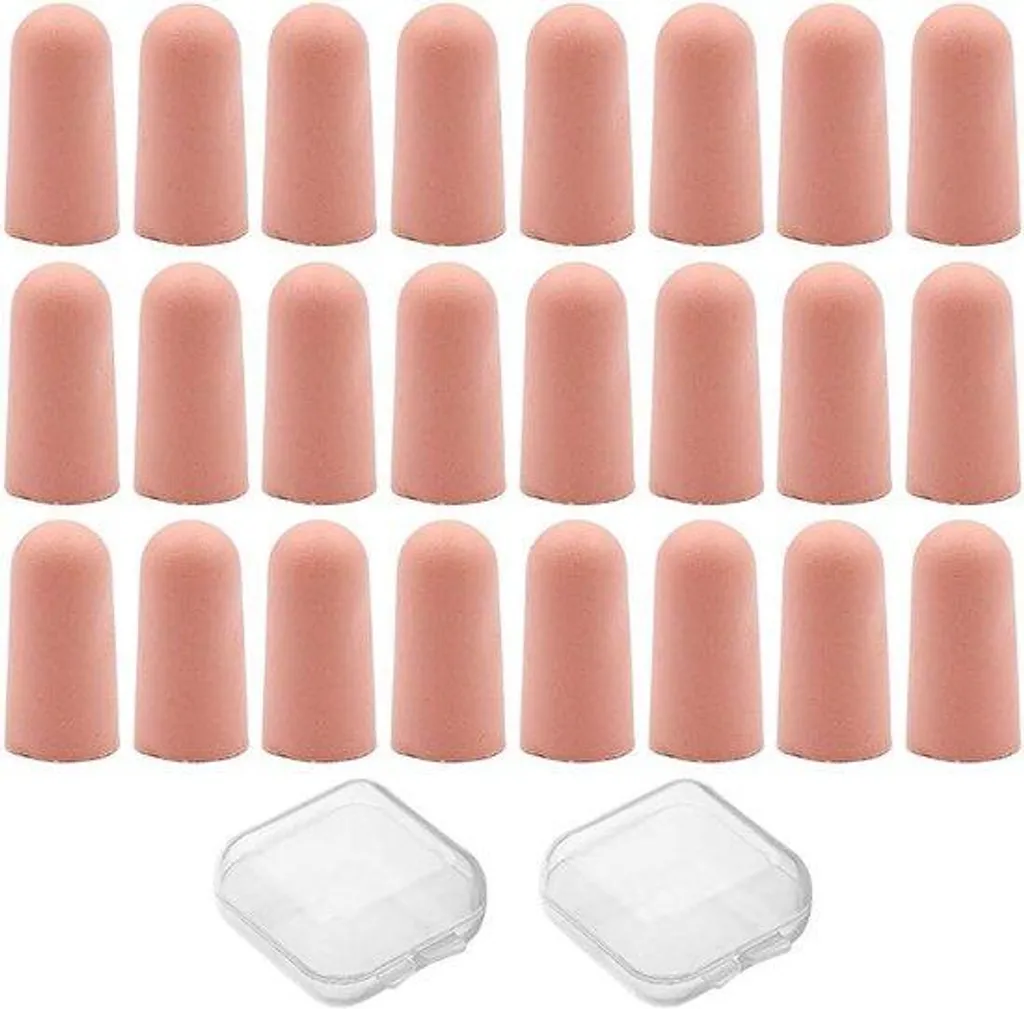 Embouts de rechange en mousse rose pour bouchons d'oreilles - 24 pièces