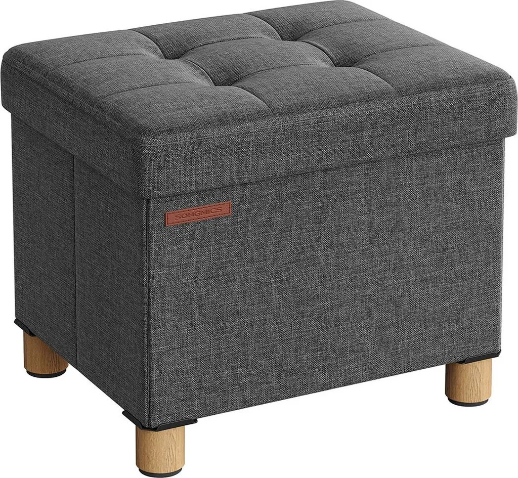 Panca Ribaltabile 32x40x33,5 cm Grigio Scuro - OFFERTA LIMITATA!