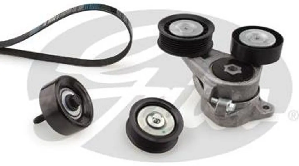 Courroie crantée Gates K046PK1353 haute résistance pour Ford Focus II