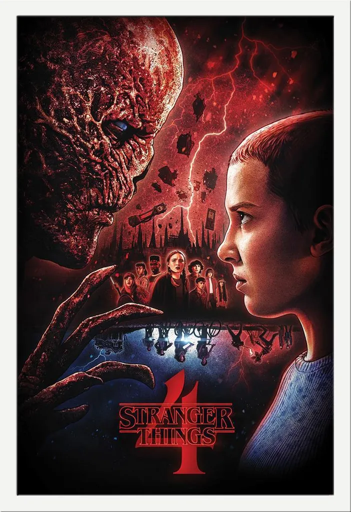 Maxi Poster Stranger Things 4 You Will Lose 61x91.5 Cornice Bianca