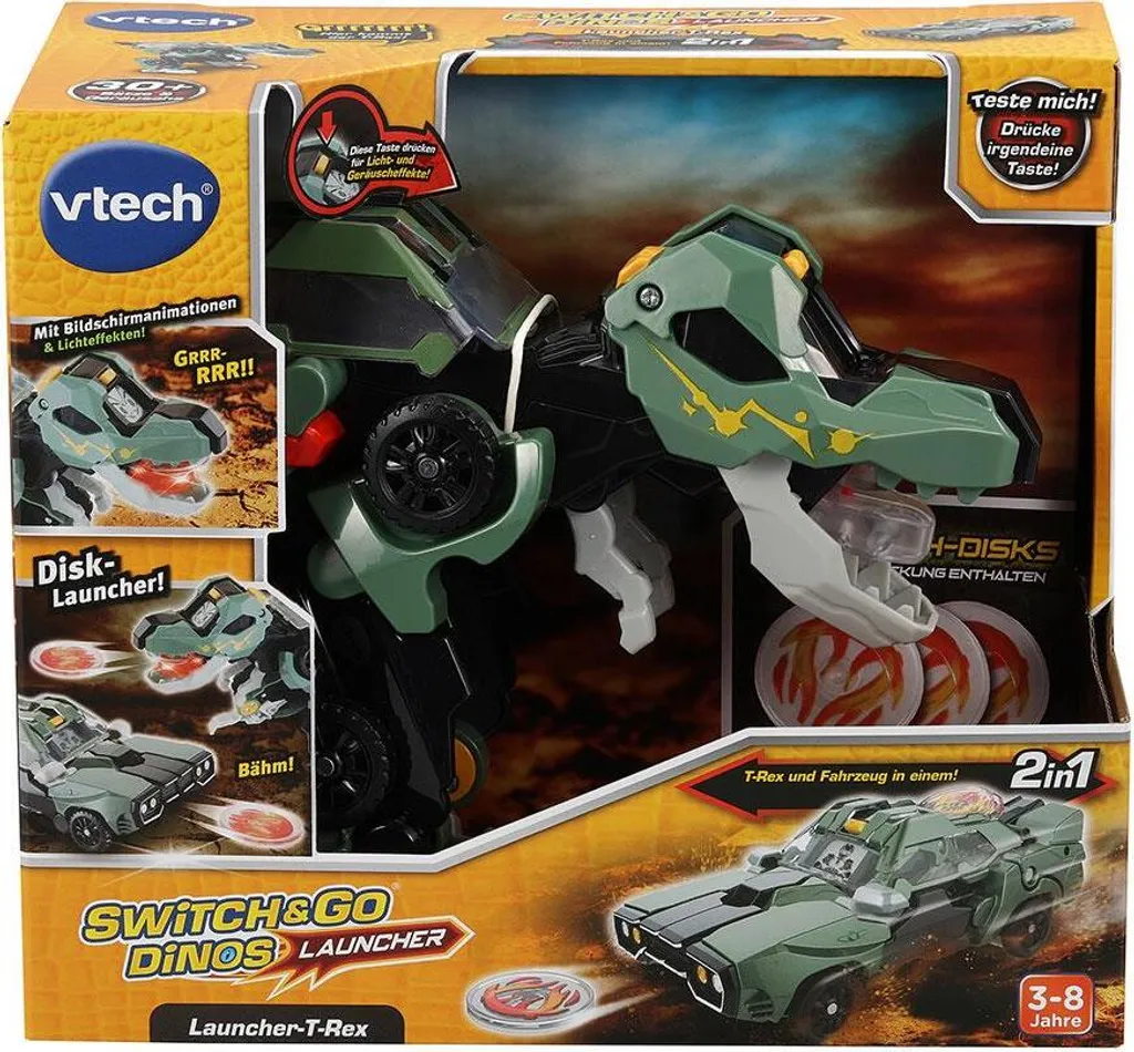 Dinosaure transformable Vtech Switch & Go Dinos T-Rex voiture