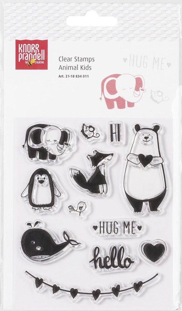 KNORR PRANDELL Stempelmotiv Clear Stamp Animal Kids transparent