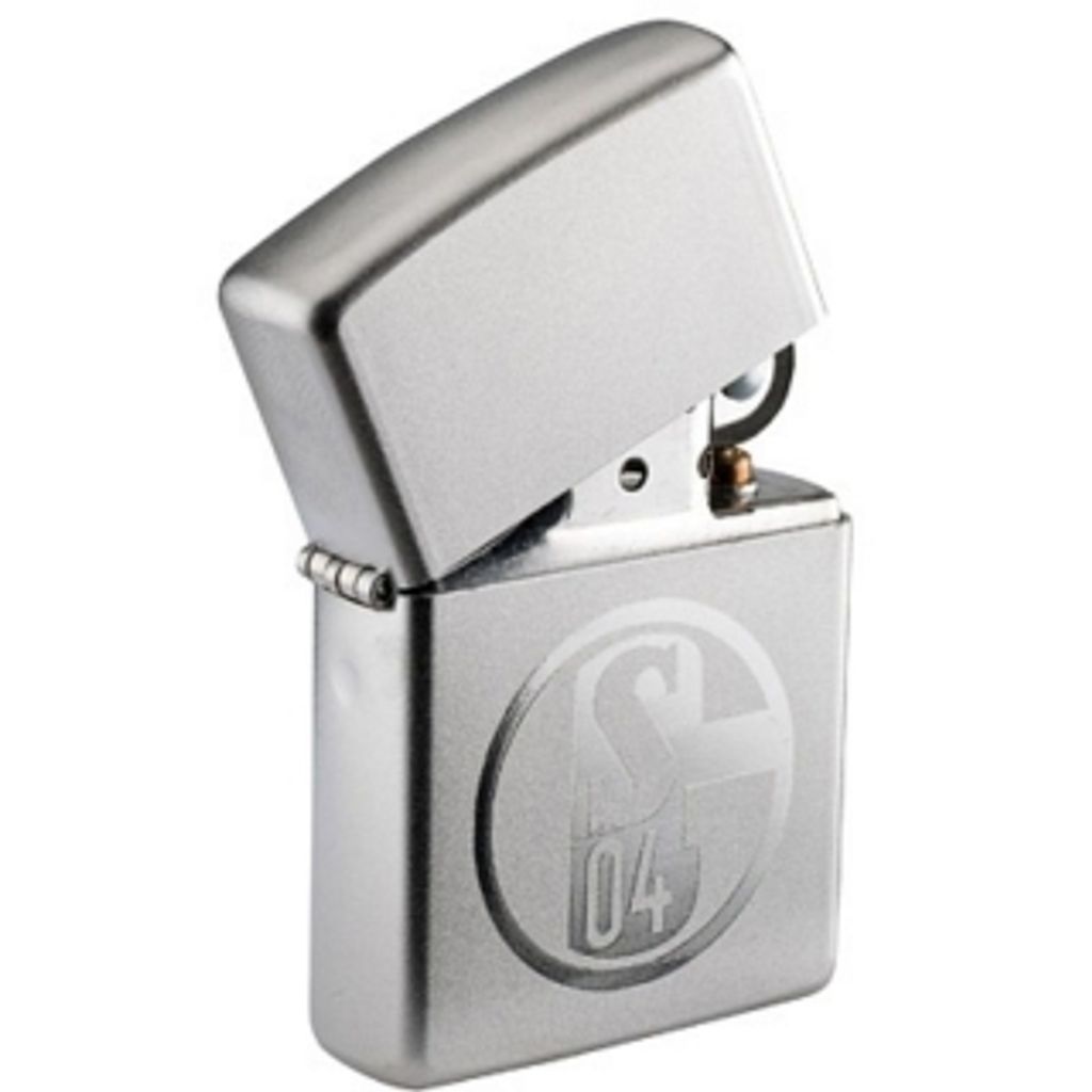 FC Schalke 04 Sturmfeuerzeug Zippo satin Produktbild 