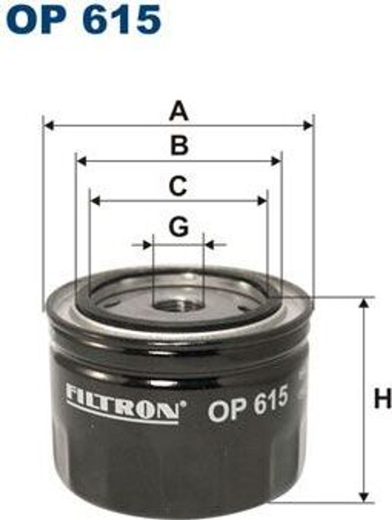 Ölfilter FILTRON OP 615