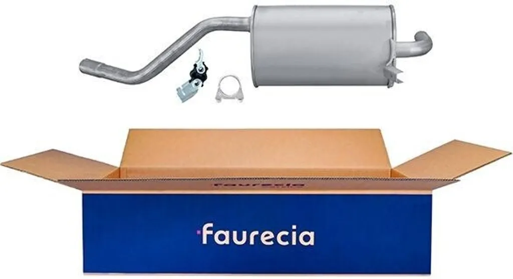 Silencieux arrière HELLA 8LD 366 034-821 en acier renforcé pour Modus