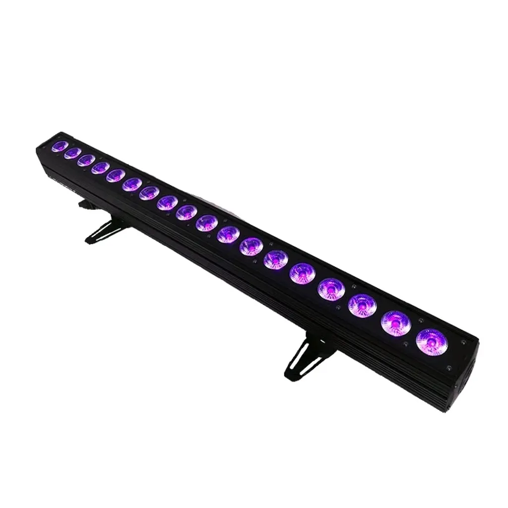 Lèche-mur LED 18x18W pour éclairage de scène, mariage et soirée avec UV