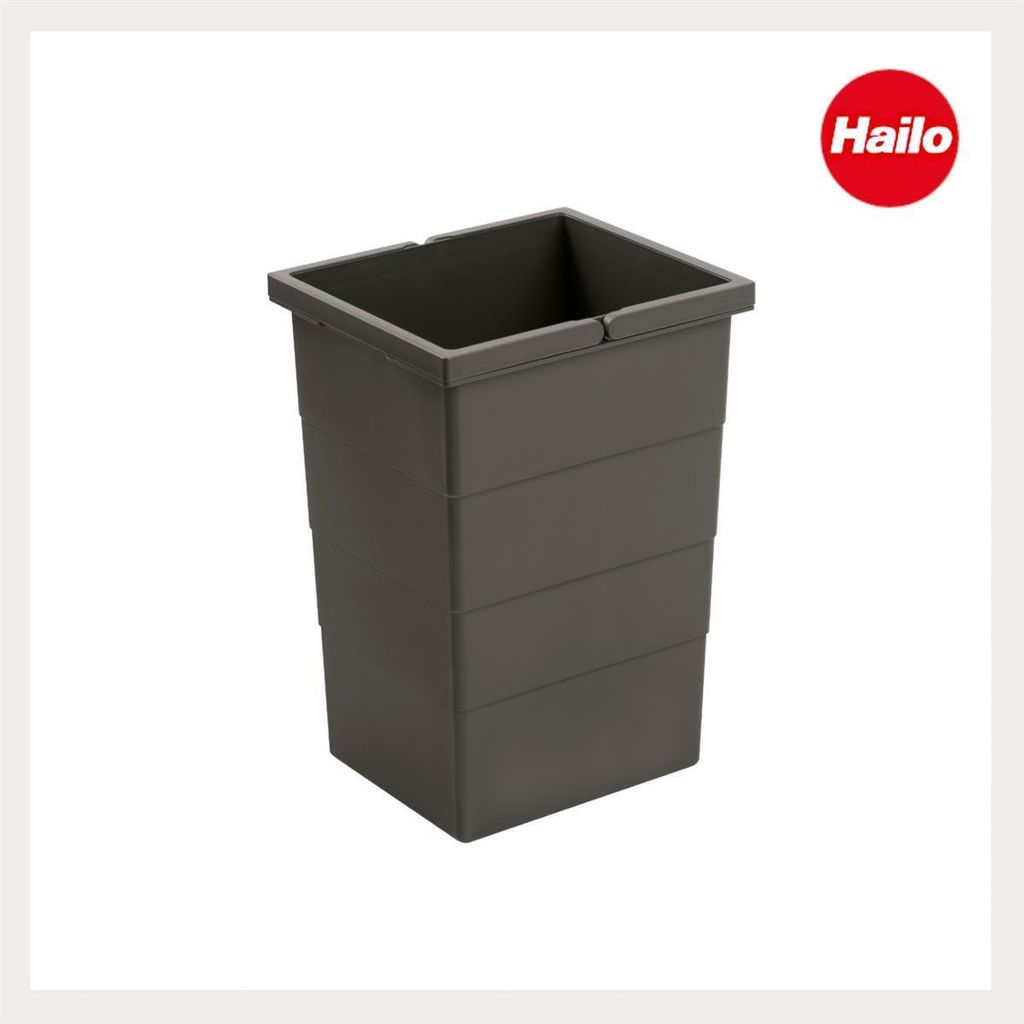 HAILO 1220359 Inneneimer 13 Liter in basaltgrau für Produktbild 