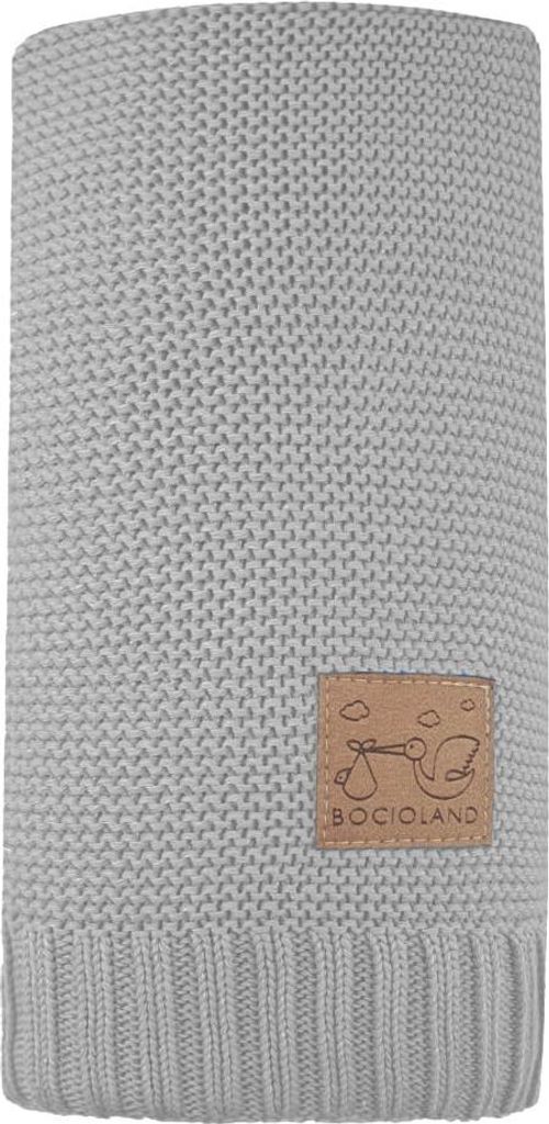 Bambus-Baumwoll-Decke Paris 80x100 cm Grau / Bocioland