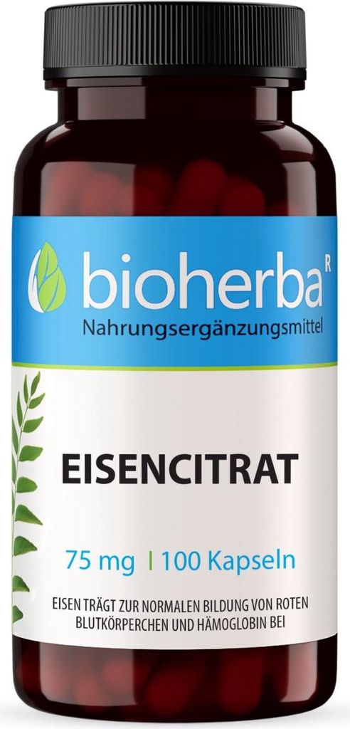 Bioherba Eisen Citrat 75 mg 100 Kapseln