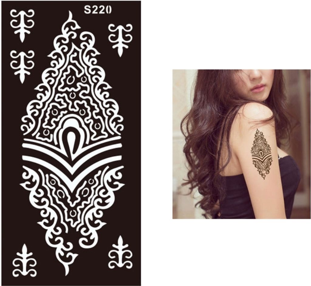 Henna Tattoo Schablone Airbrush Stencil Ornamente