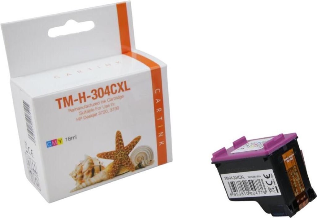 HP 304XL farbig Refill Tinte Color für HP / N9K07AE / 18ml Druckerpatrone
