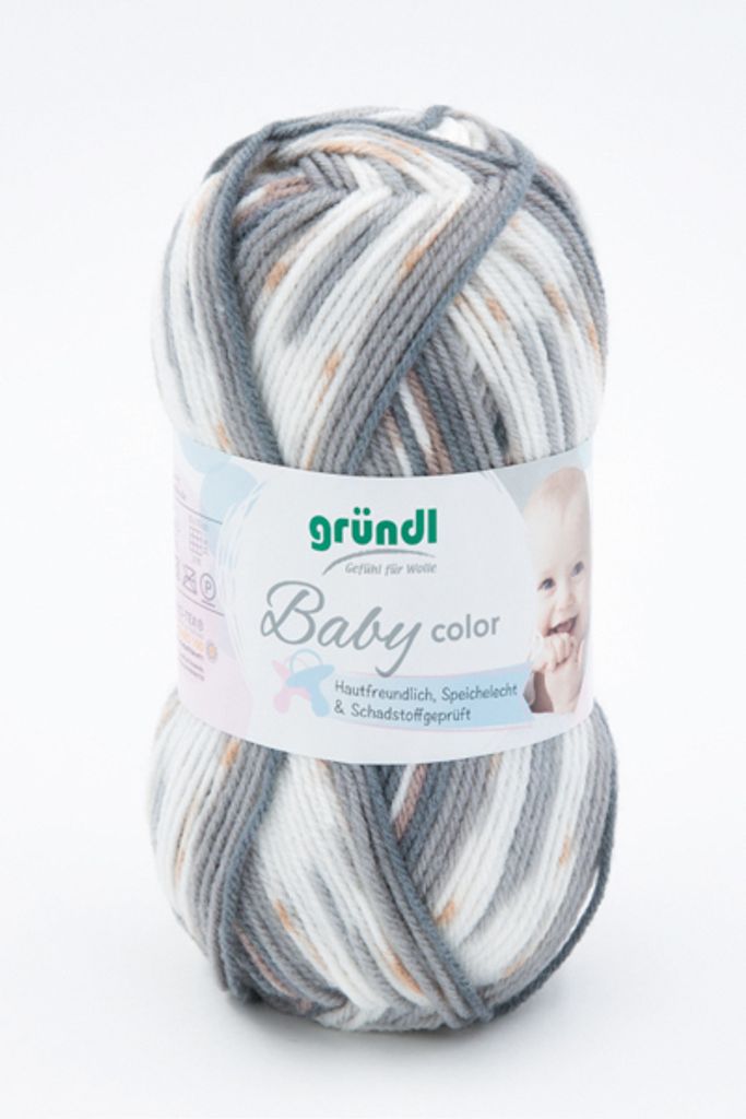 Gründl Babywolle Baby Color 50 g /150 m 70 % Polyacryl 30% Polyamid weich 08