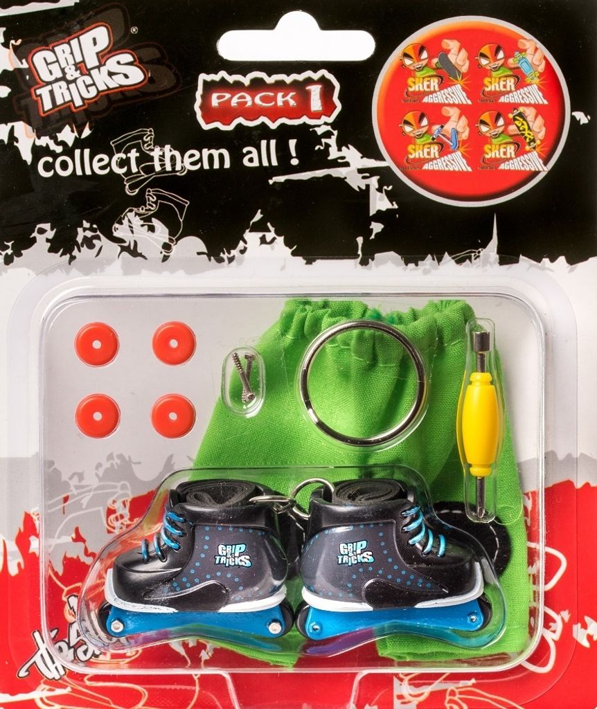 Griff and Tricks Stunt Skates blau schwarz Produktbild 