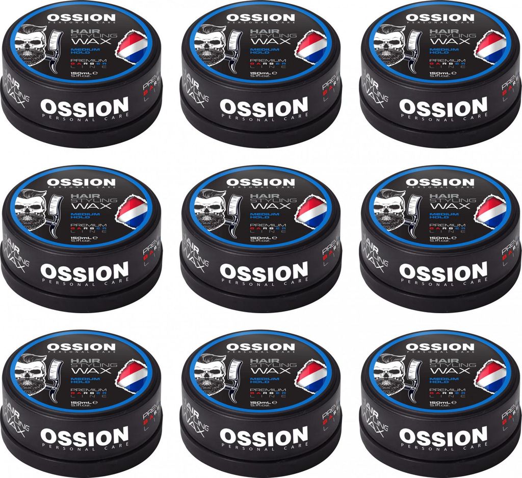 Ossion Barber Line Hair Styling Wax Medium Hold 9x150 ml