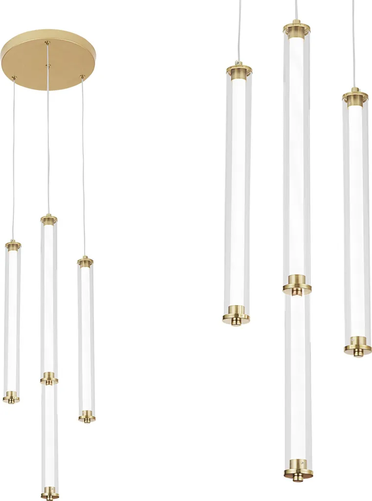 Lampada tooLight LED G024-4Cpr Gold: Illuminazione Design Oro 85cm