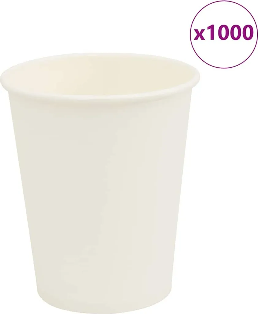 Gobelet en carton blanc 8oz 200ml - Lot de 1000 pièces haute qualité