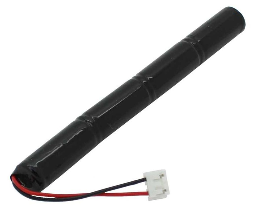 Notleuchtenakku NiMH 4,8V 500mAh L1x4 Lady N mit 60mm Kabel und Stecker passend für Fega und Schmitt KMU003