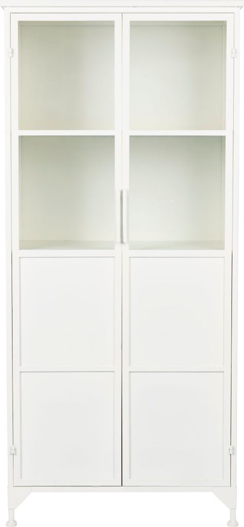 Housecraft Living Miya Schrank / Hochschrank aus Metall Weiß