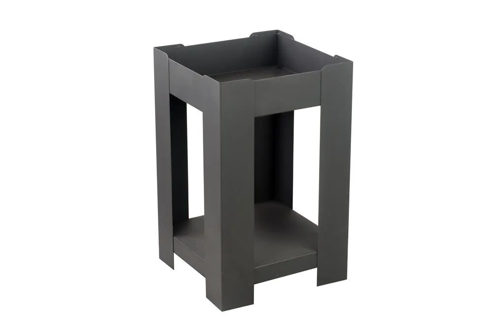 Bassin de feu 124-1 en Acier : Foyer Extérieur Compact 40x40x65 cm