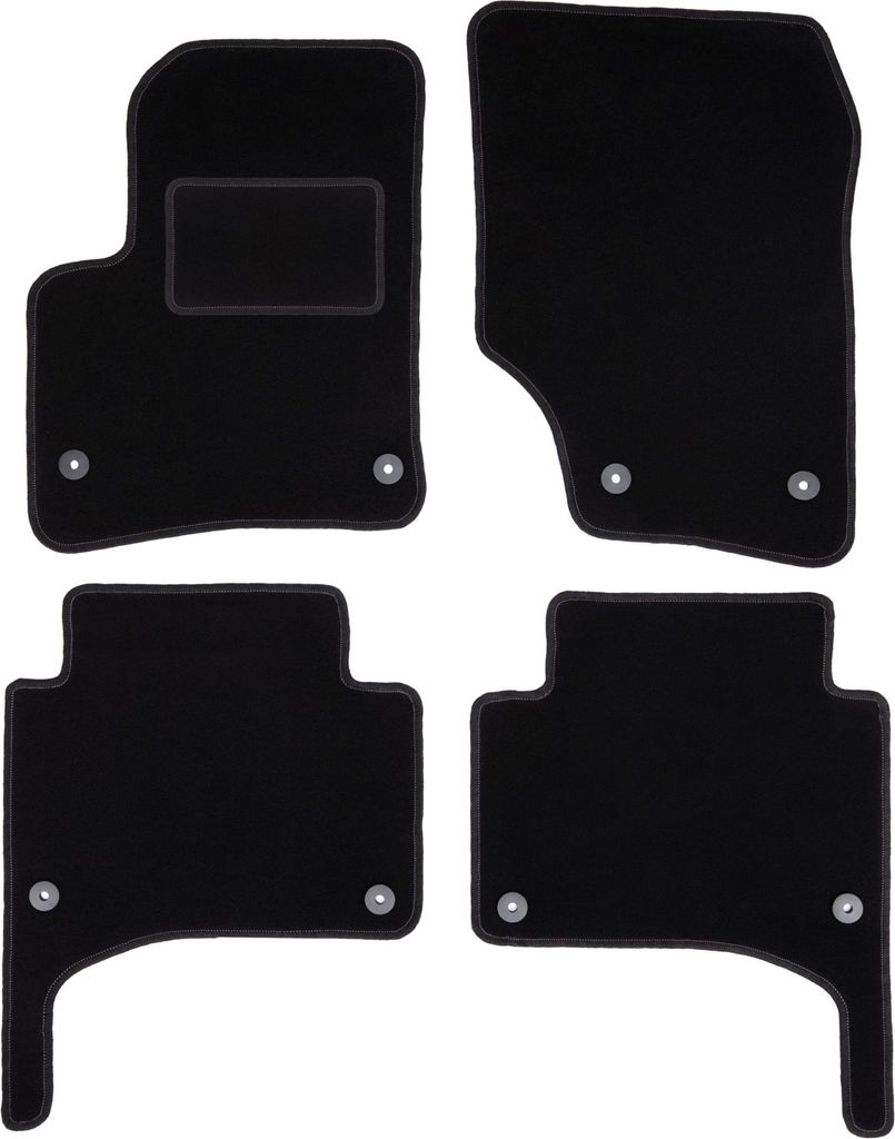 Schwarze Veloursmatten für: Porsche Cayenne I SUV (2002-2010)