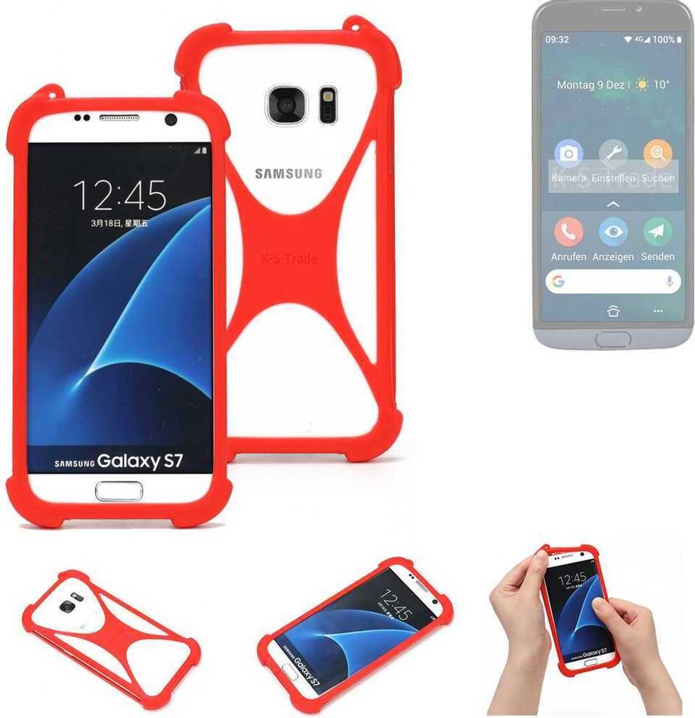 K-S-Trade Handy-Hülle kompatibel mit Doro 8050 Schutz-Hülle Bumper Silikon Schutz Hülle Cover Case Silikoncase Silikonbumper TPU Softcase