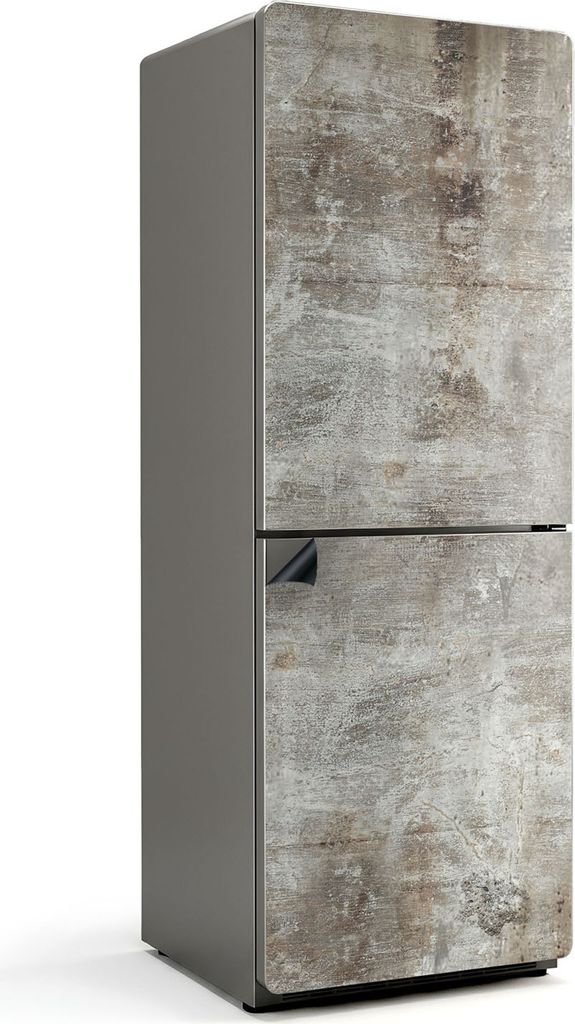 Rohbetonstruktur – Magnetische Kühlschrank Abdeckung – Dekorfolie magnetisch Küche – Kühlschrank Magnet Deko – selbstklebende Magnettafe...