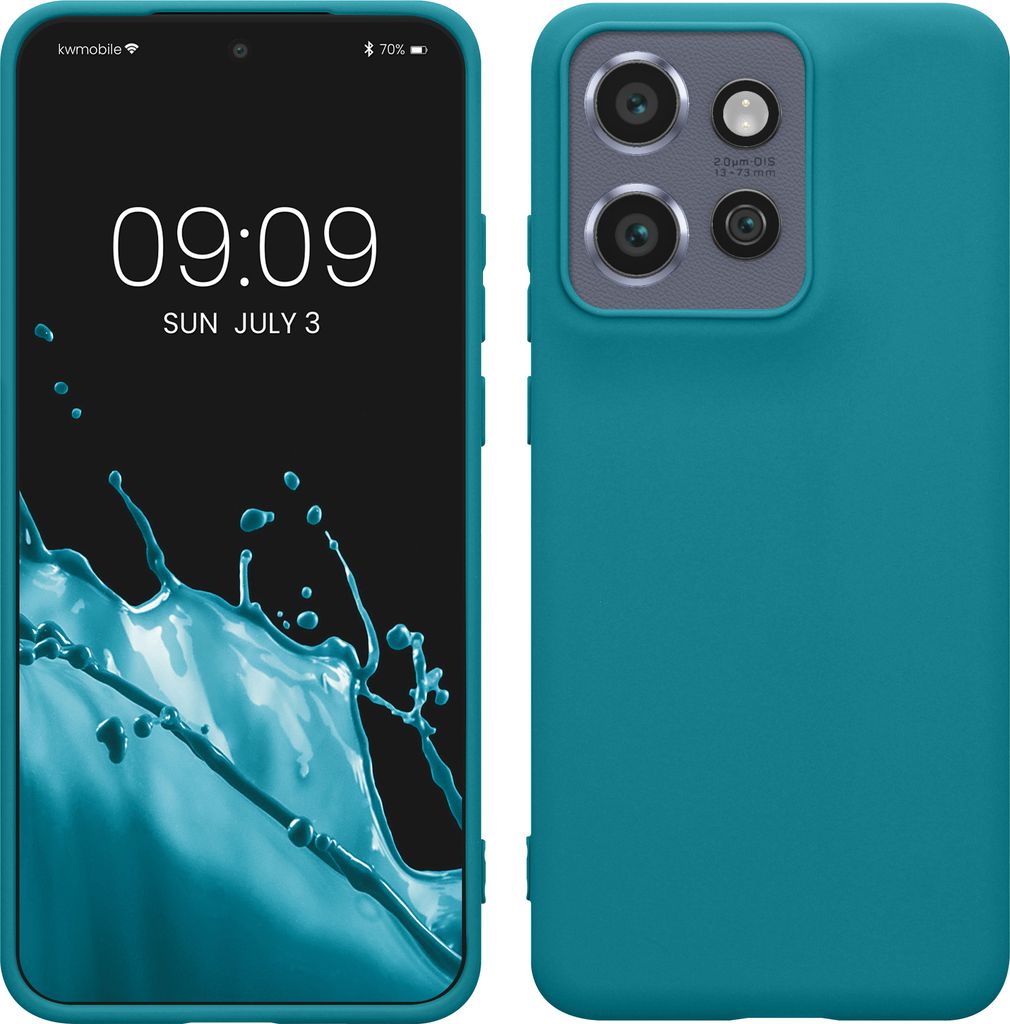 kwmobile Hülle kompatibel mit Motorola Edge 60 Neo / Edge 50 Neo / ThinkPhone 25 Hülle - weiches TPU Silikon Case - Cover geeignet für kabelloses