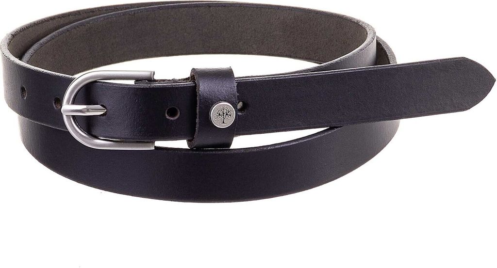 Prato Gürtel G02 ovale Schnalle S shiny black 100 cm