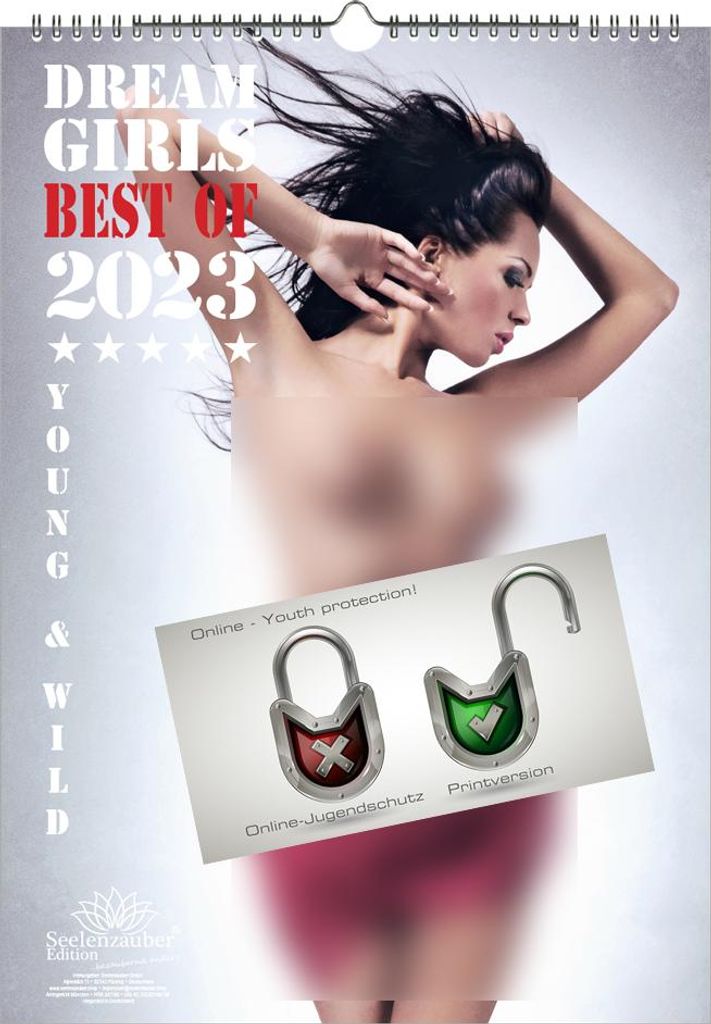 Sexy Girls DIN A3 Kalender Hochformat für 2023 Erotik - Seelenzauber