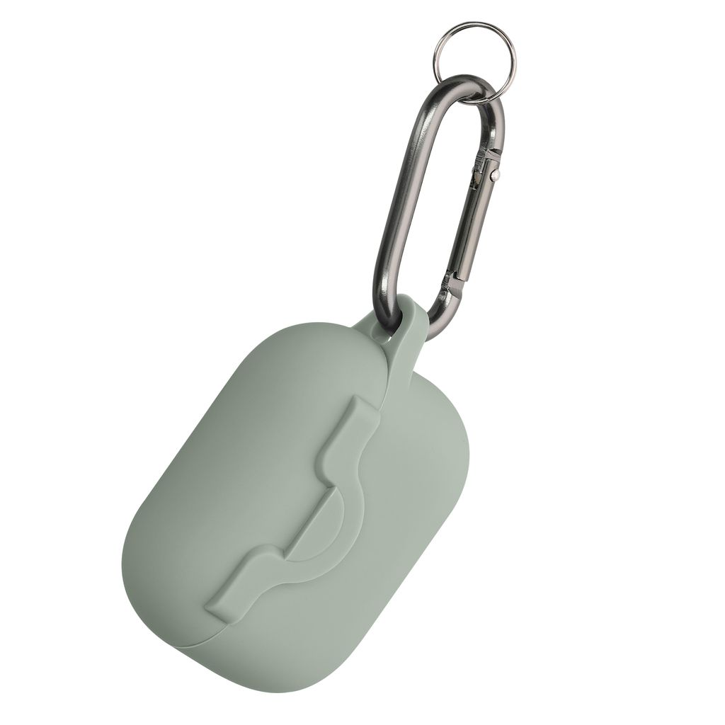 kwmobile Hülle kompatibel mit Apple Airpods Pro 2 / Pro 1 Hülle - Kopfhörer Case - Silikon Cover mit Verschluss - Schutzhülle in Pastellgrün